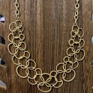 3/$18 Hannah Essentials Gold Necklace- Unique Design- Lot 1032